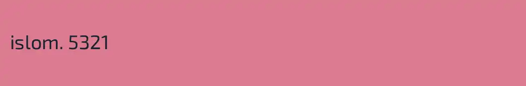 islom. 5321